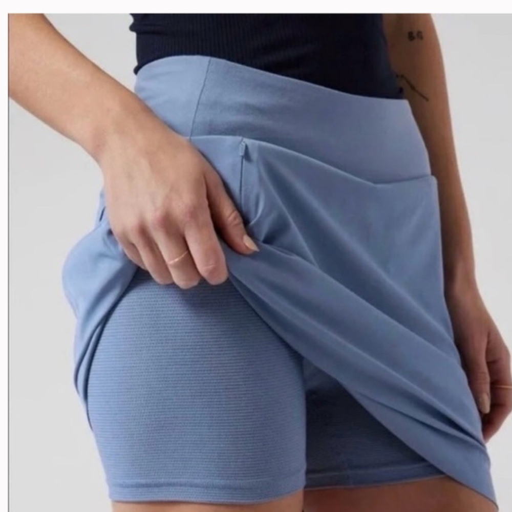 Athleta soho skort Sky Blue Athletic Skort size 10 new - Picture 2 of 9